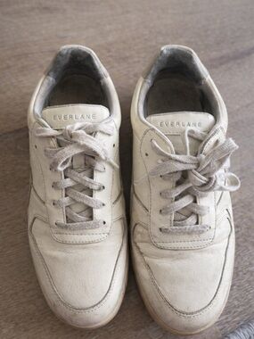 Everlane Men’s Beige Low-Top Leather Sneakers